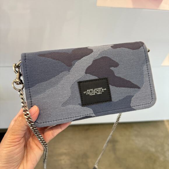 Best Price‼️Marc Jacobs The Denim Chain Mini Bag Blue Multi - Picture 4 of 6